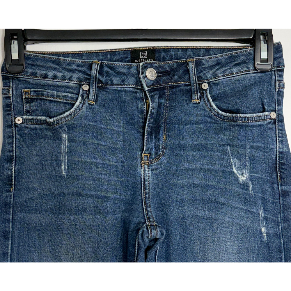 JUSTBLACK Womens Size 26 Blue‎ Distressed Skinny Jeans